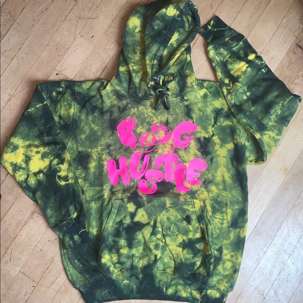 Neon Pink Slime Tie Dye pullover